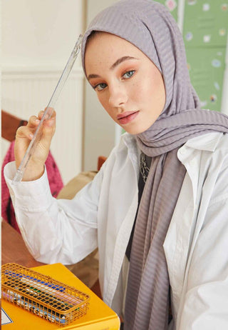 Comfy Jersey Hijab Dark Gray