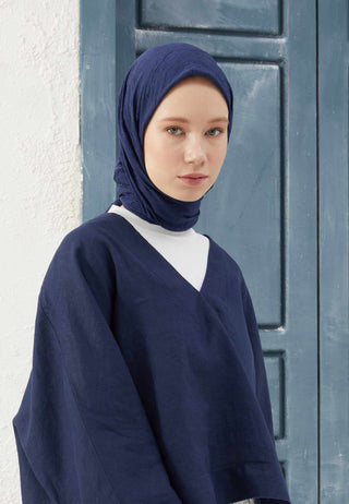 Bamboo Scarf Navy Blue