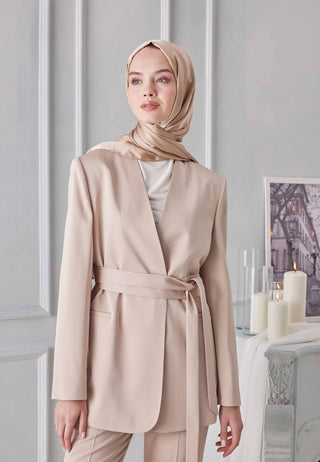 Shimmering Hijab Nude