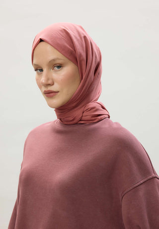 Thin Cotton Voile Hijab Peach