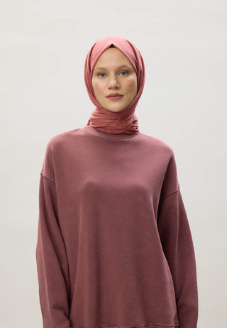 Thin Cotton Voile Hijab Peach