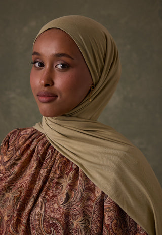 Bamboo Jersey Hijab Sage