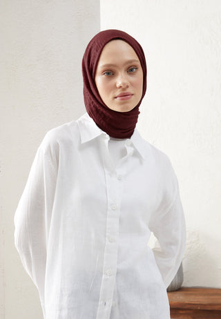 BÜRÜMCÜK ŞAL BORDO