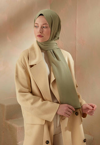 Cotton Viscose Hijab Soft Green