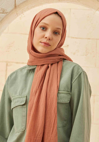 Organic Cotton Hijab Soft Pink