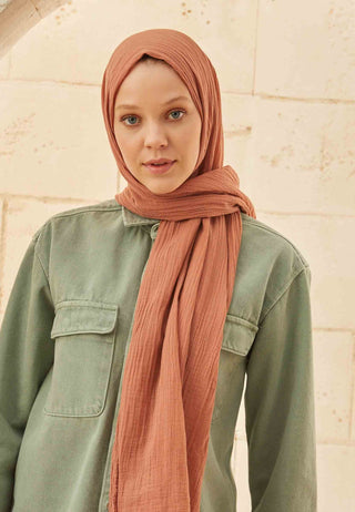 Organic Cotton Hijab Soft Pink