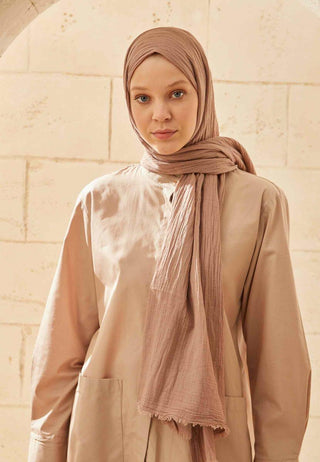Organic Cotton Hijab Hazelnut
