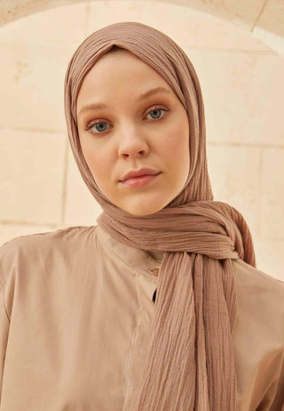 Organic Cotton Hijab Hazelnut
