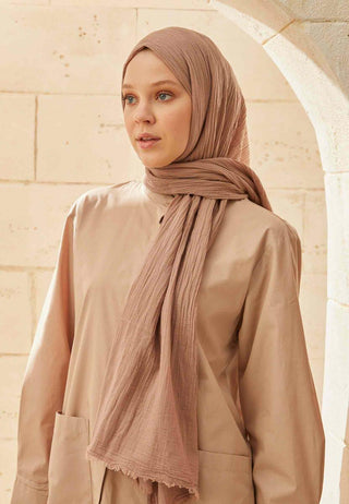 Organic Cotton Hijab Hazelnut
