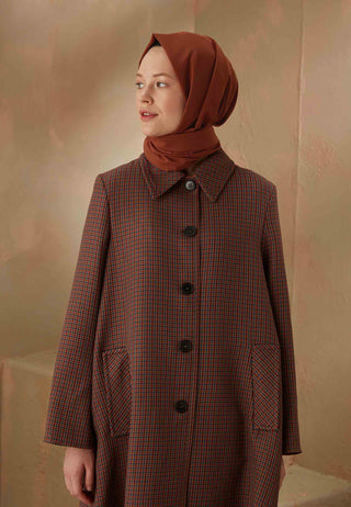 PAMUK VİSKON ŞAL KIZIL BAKIR