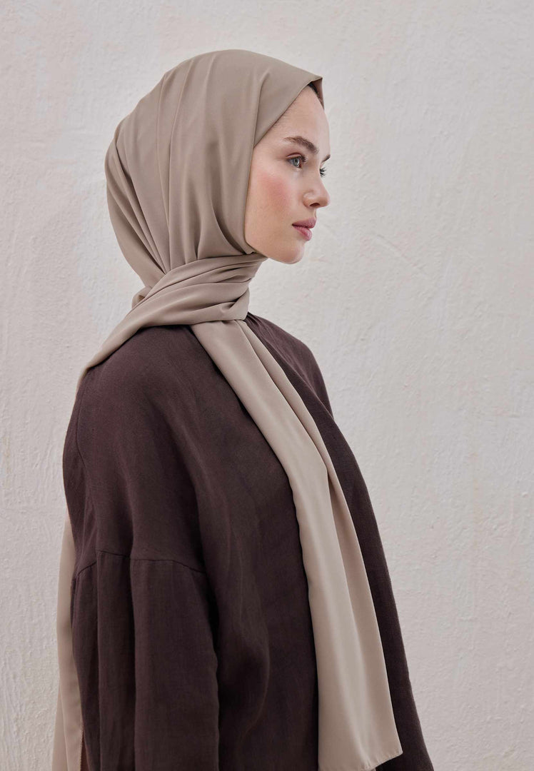 Medina Silk Hijab Pastel Brown