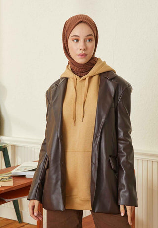 COMFY PENYE ŞAL ÇİKOLATA KAHVE