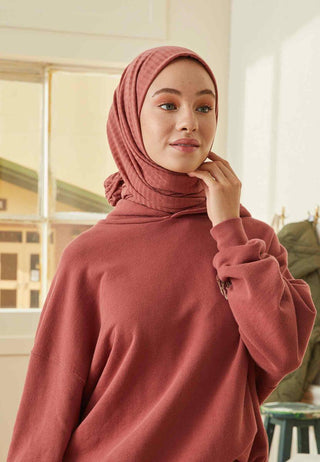 Comfy Jersey Hijab Peach