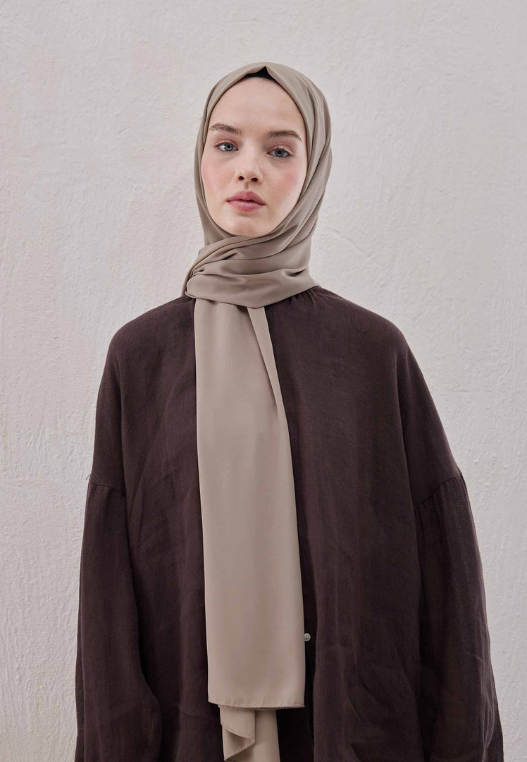 Medina Silk Hijab Pastel Brown