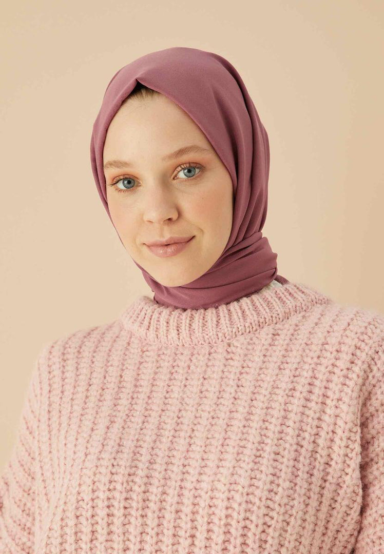Cotton Viscose Hijab Raspberry Rose