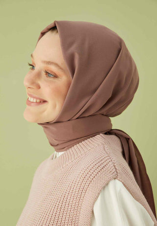 Cotton Viscose Hijab Damson
