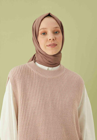 Cotton Viscose Hijab Damson