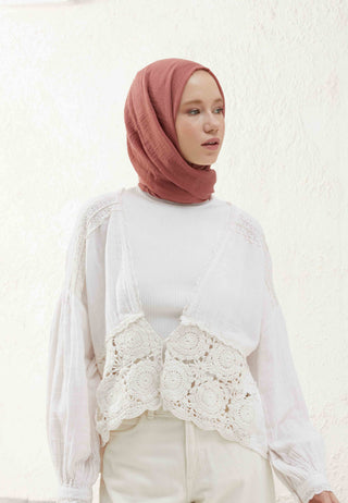 BÜRÜMCÜK ŞAL GÜL PEMBE