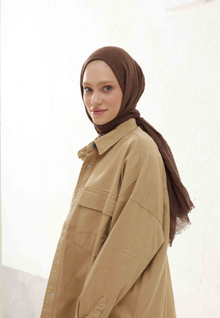 BÜRÜMCÜK ŞAL ÇİKOLATA KAHVE