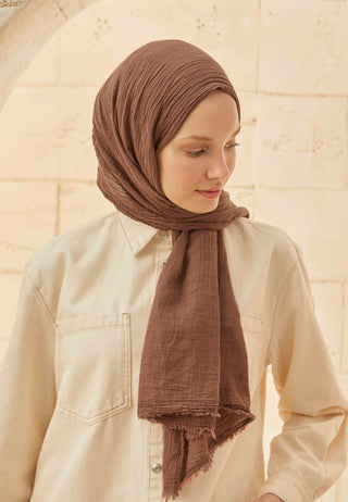 Organic Cotton Hijab Cocoa