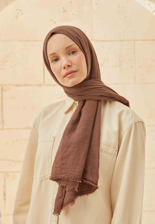 Organic Cotton Hijab Cocoa