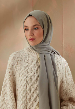 PAMUK VİSKON ŞAL KÖZ GRİSİ