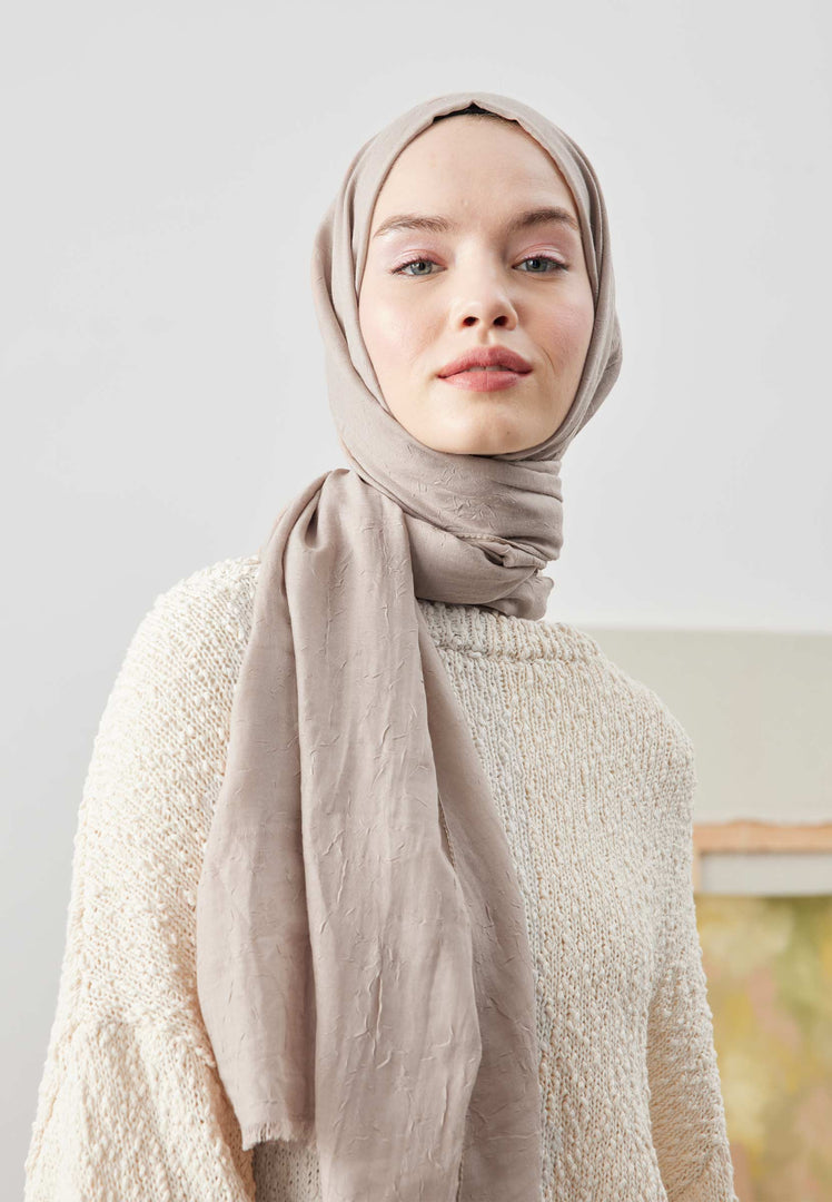 Bamboo Hijab Sand Beige