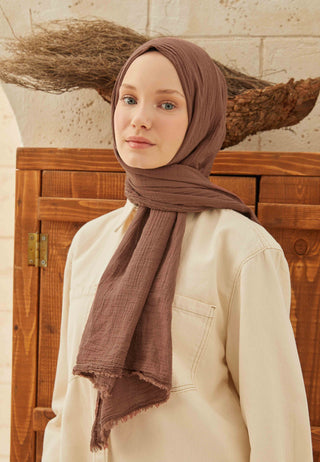 Organic Cotton Hijab Cocoa