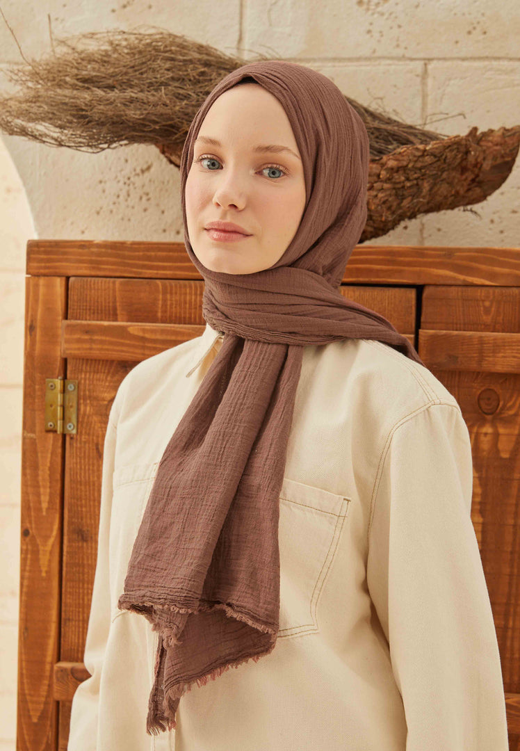 Organic Cotton Hijab Cocoa