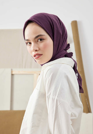 Bamboo Scarf Deep Eggplant