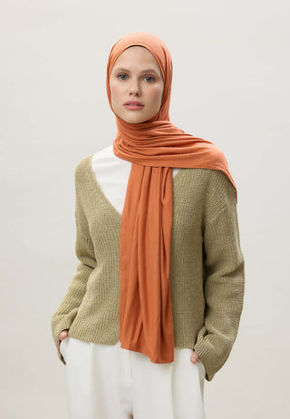 Jersey Hijab Terracotta