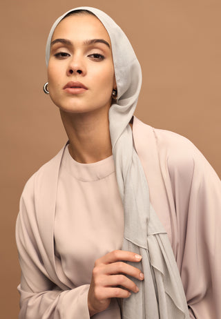 Soft Viscose Hijab Silver