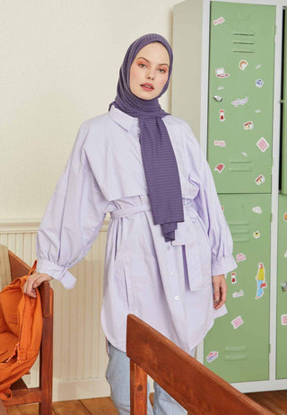 Comfy Jersey Hijab Eggplant Purple