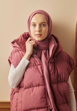 Cotton Crinkle Hijab Rose Pink