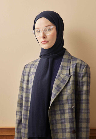 PAMUK CRASH ŞAL LACİVERT