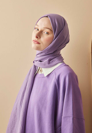Cotton Crinkle Hijab Lavender