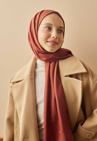 Cotton Crinkle Hijab Peach