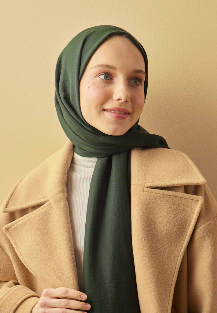 Cotton Crash Hijab Emerald