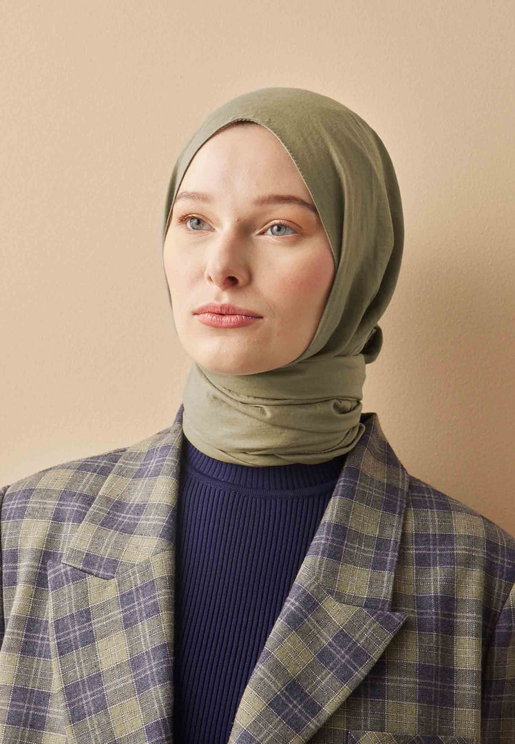 Cotton Crash Hijab Sage