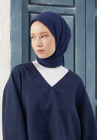 Bamboo Scarf Navy Blue