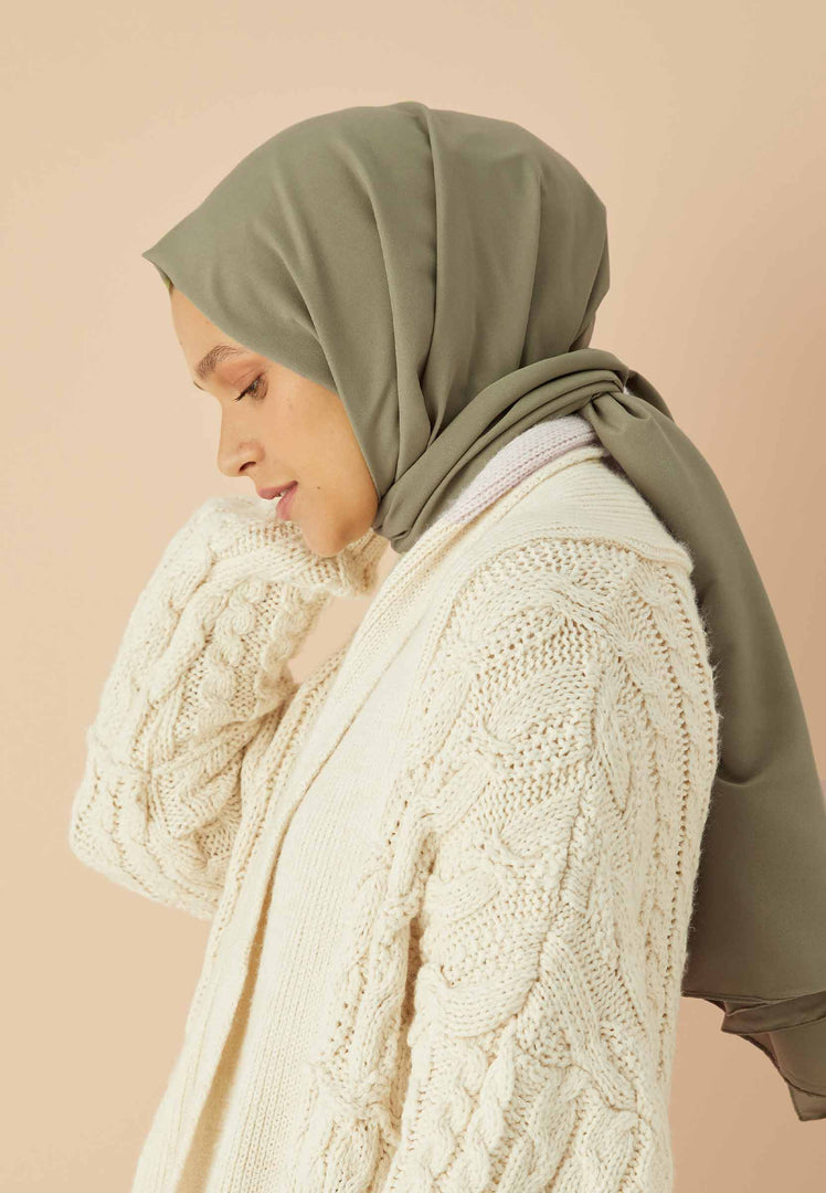 Cotton Viscose Hijab Sage