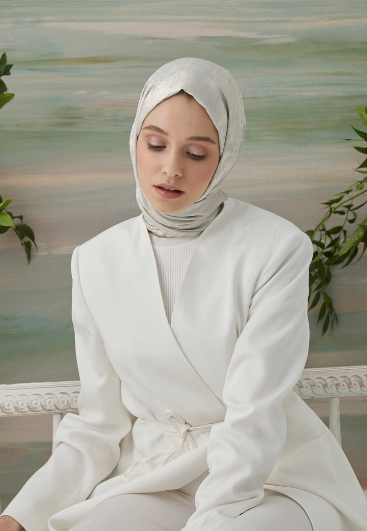 Luxury Shine Hijab White