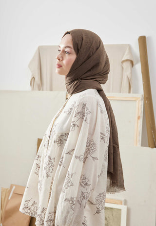 Bamboo Hijab Dusty Brown