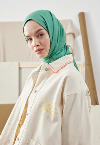 Bamboo Hijab Mint Green