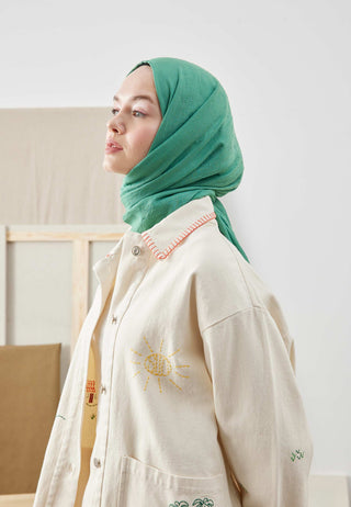 Bamboo Hijab Mint Green