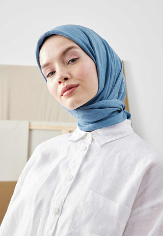 Bamboo Scarf Denim Blue