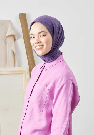 Bamboo Scarf Eggplant Purple