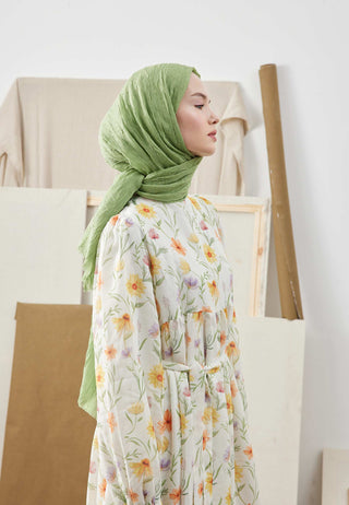 Bamboo Hijab Leaf Green