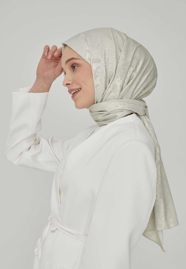 Luxury Shine Hijab White