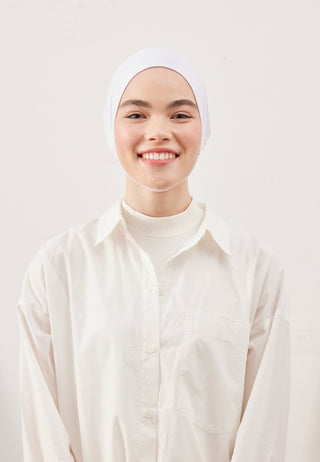 Voluminous Practical Cap White